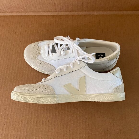 VEJA Women's Volley Canvas+Leather White Natural | US 8, EU 39 - Picture 3 of 9
